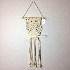 NWT Macrame Owl